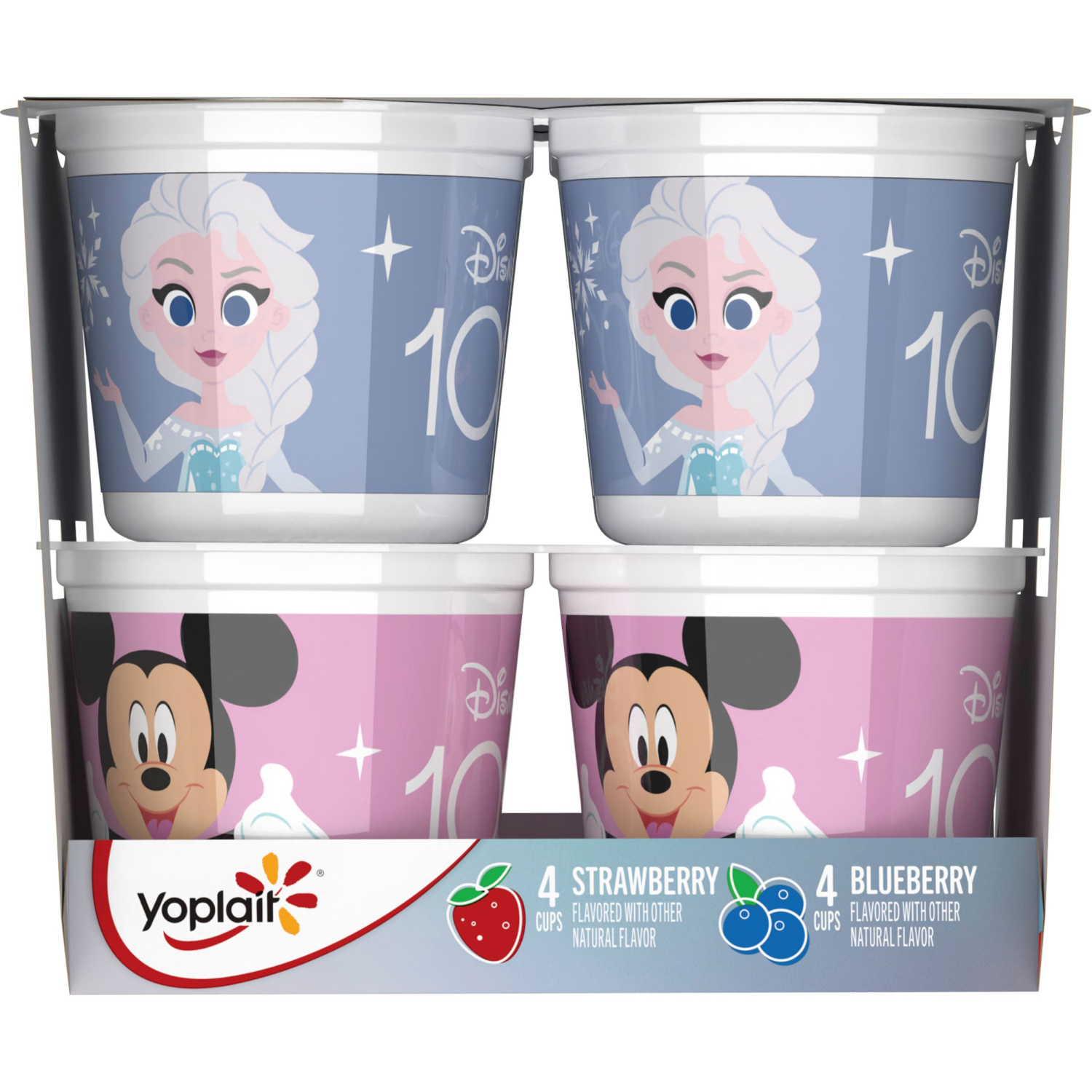 slide 2 of 5, Yoplait Low Fat Kids Yogurt, Disney Frozen Variety Pack, Gluten Free Snacks, 8 Yogurt Cups, 8 ct