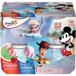 Yoplait Low Fat Kids Yogurt, Disney Frozen Variety Pack, Gluten Free Snacks, 8 Yogurt Cups