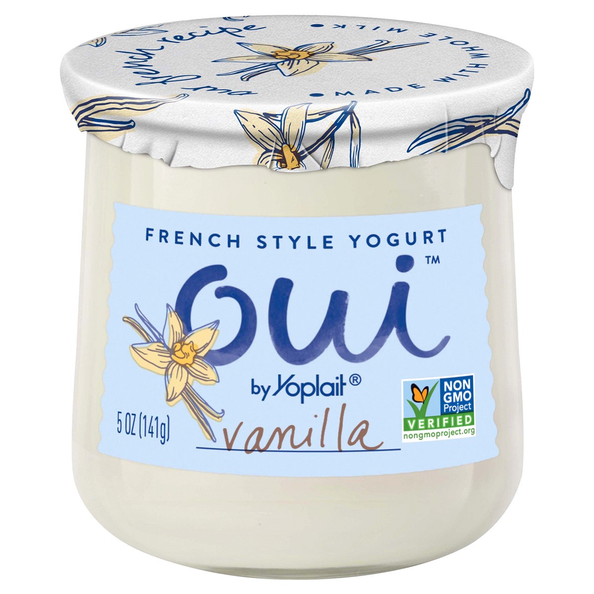 slide 1 of 1, Oui by Yoplait French Style Vanilla Whole Milk Yogurt, 5 OZ Jar, 5 oz