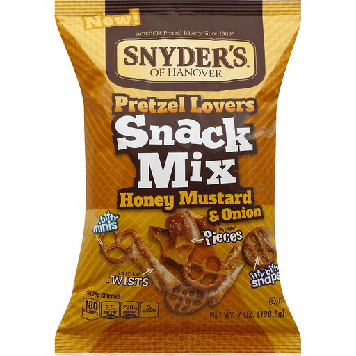 slide 2 of 2, Snyder's Of Hanover Pretzel Lovers Honey Mustard Onion Snack Mix, 7 oz