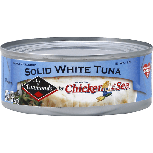 slide 2 of 2, Ace of Diamonds Tuna, Solid White, Fancy Albacore, in Water, 5 oz