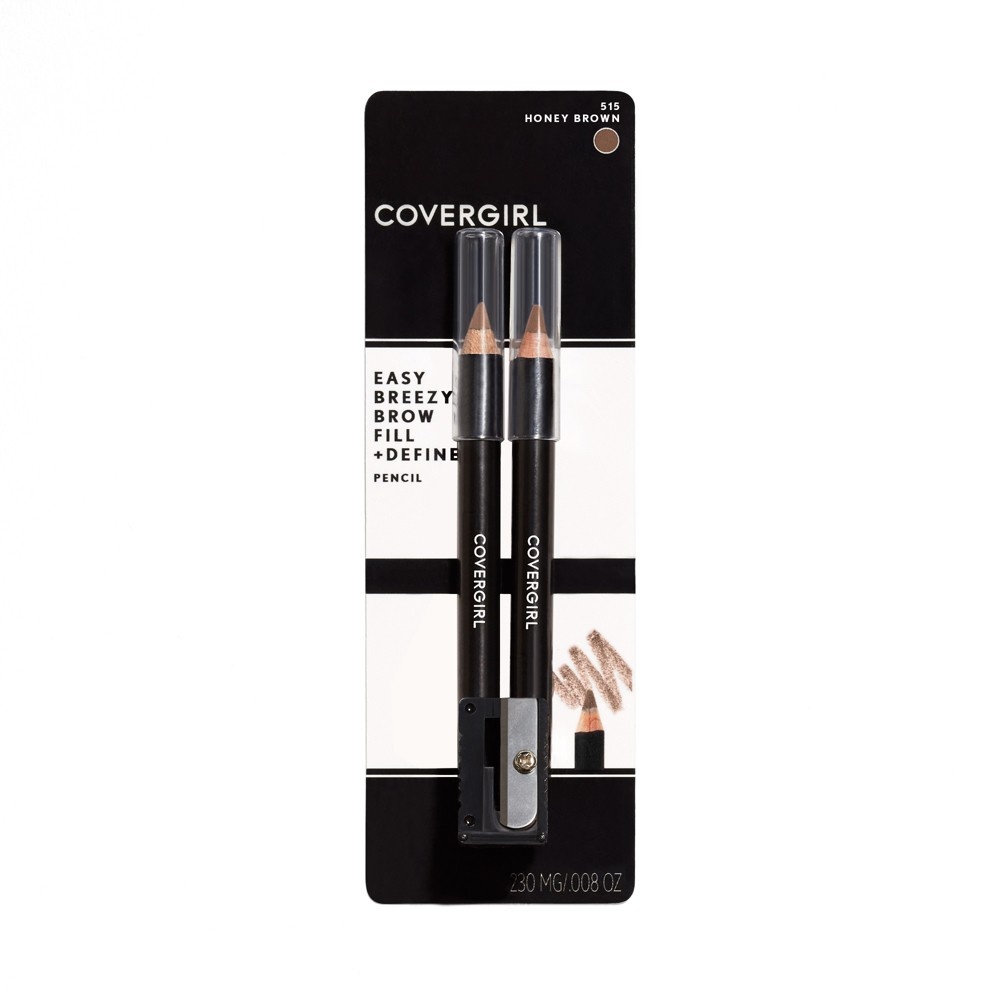 slide 5 of 7, Covergirl Brow Eyemakers Brow Shaper and Eyeliner Pencil 515 Honey Brown, 1 ct