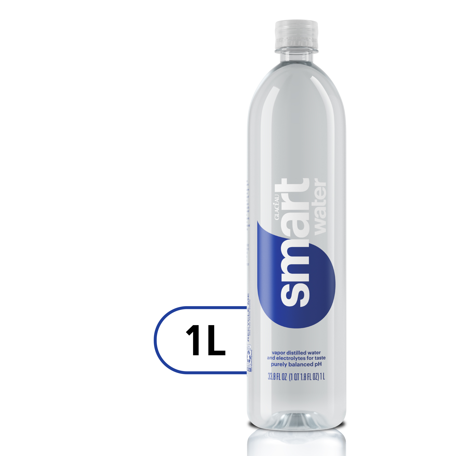 slide 1 of 5, Glaceau smartwater - 33.8 fl oz Bottle, 1 liter