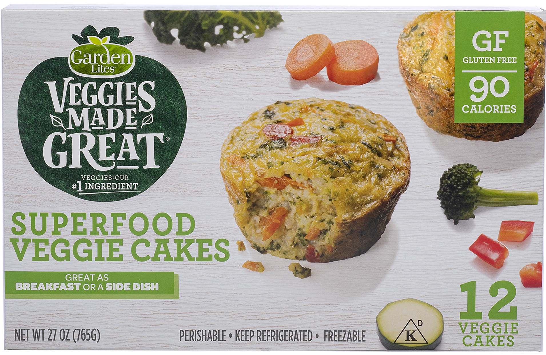 slide 1 of 1, Garden Lites Superfood Veggie Cakes, 