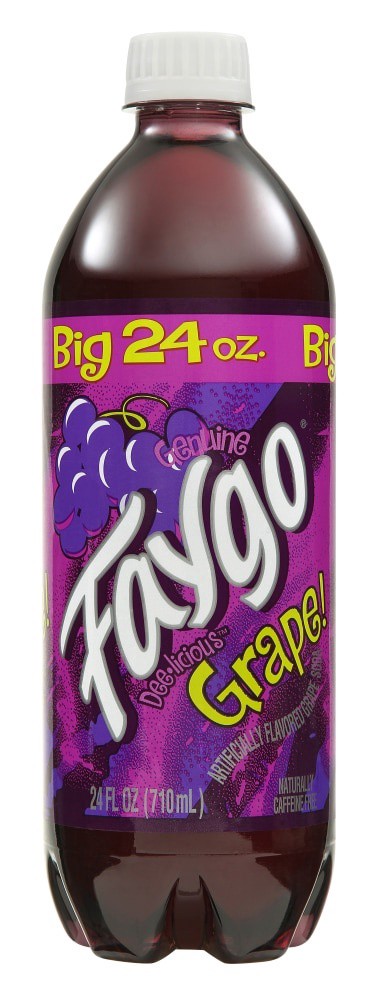 slide 1 of 1, Faygo Grape Bottle Single - 24 oz, 24 oz