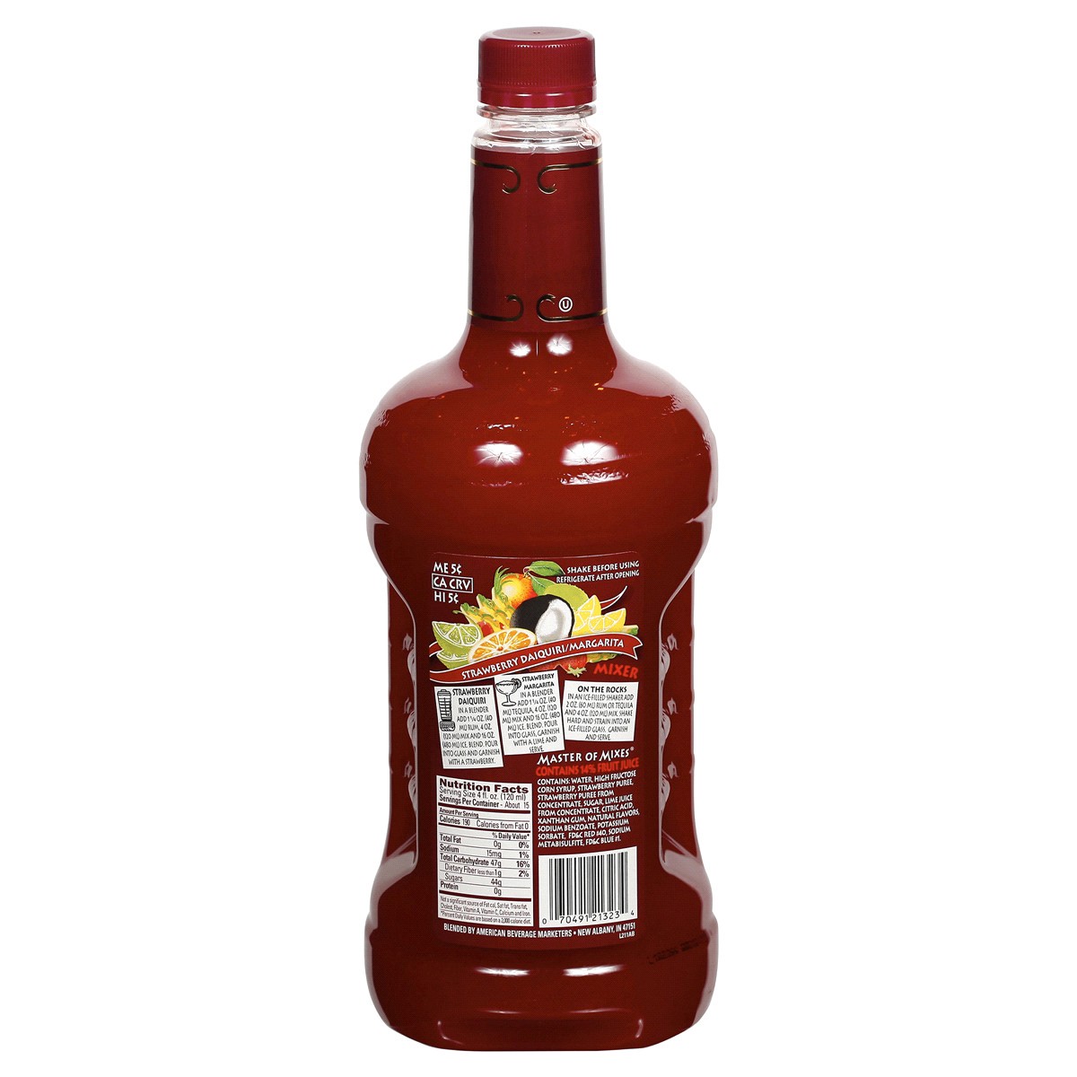 slide 2 of 2, Master of Mixes Strawberry Daiquiri & Margarita Mixer - 1.75 liter, 1.75 liter