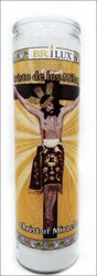Candle 8In Lbl Cndl Cristo D/Los Milgr