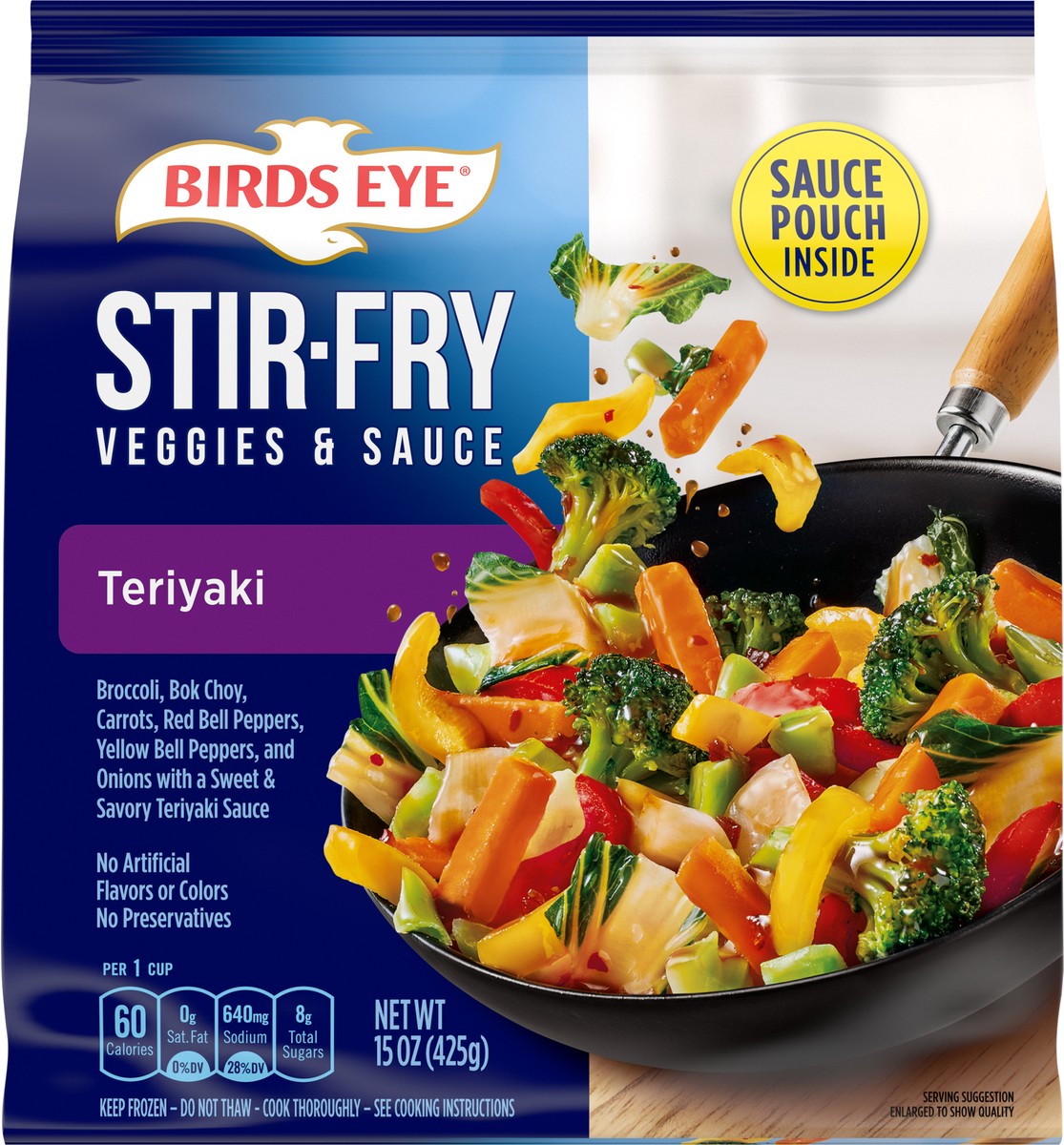 slide 6 of 8, Birds Eye Stir-Fry Teriyaki Veggies & Sauce 15 oz, 15 oz