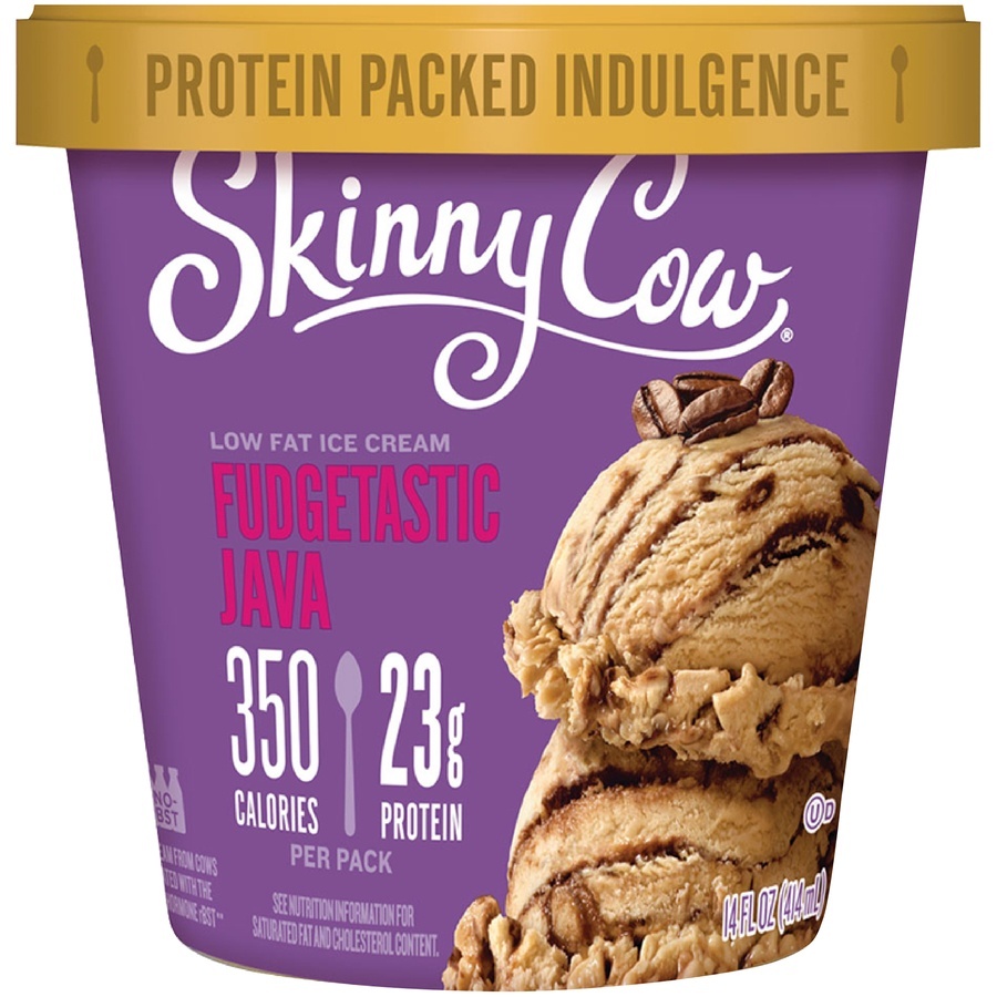 slide 1 of 1, Skinny Cow Fudgetastic Java Low Fat Ice Cream, 14 fl oz