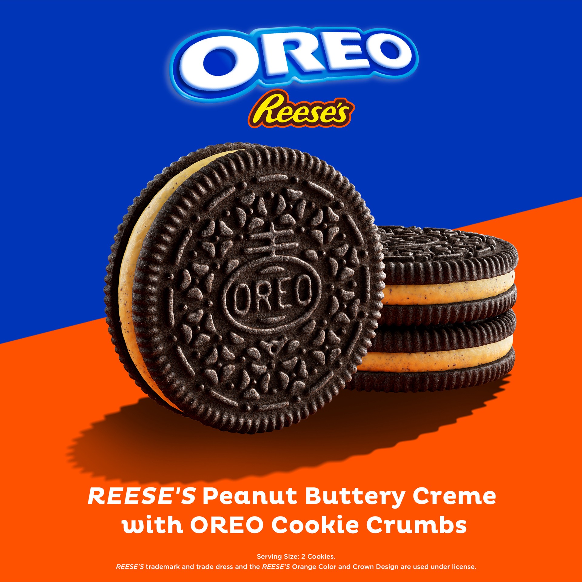 slide 2 of 5, NABISCO FAMILY SIZE OREO COOKIES REESE PEANUT BUTTER, 12.35 oz