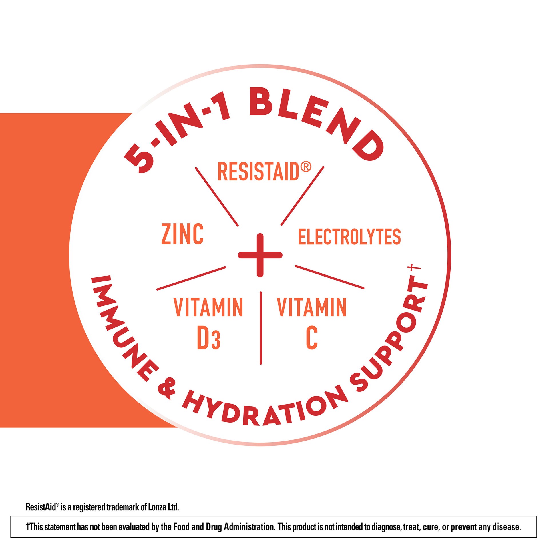 slide 2 of 7, Nature Made Wellblends Active Immune Defense Fizzy Drink Mix, ResistAid, Vitamin C 500mg, Vitamin D 1000 IU, Zinc, and Electrolytes Powder, 14 Stick Packs, 14 ct