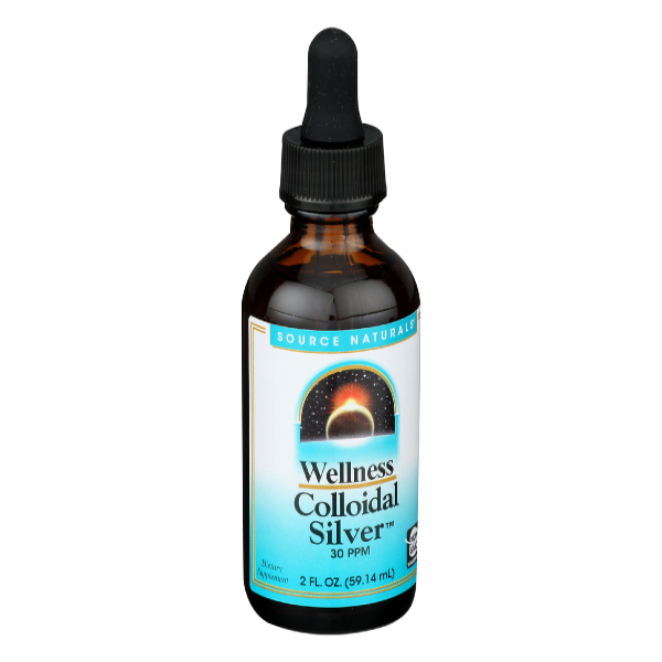 slide 1 of 1, Source Naturals Wellness Colloidal Silver, 2 fl oz