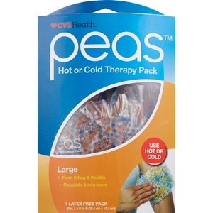 slide 1 of 1, CVS Health Peas Hot Or Cold Therapy Pack, Large, 1 ct