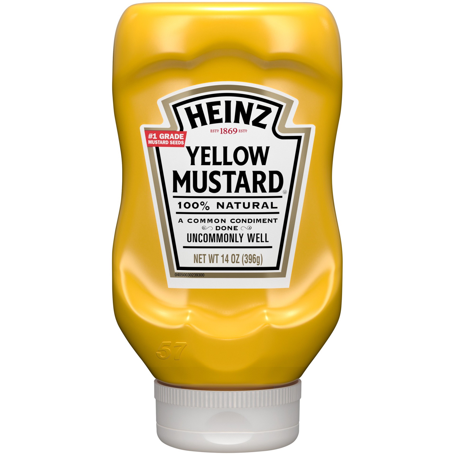 slide 1 of 1, Heinz Mustard Yellow, 14 oz