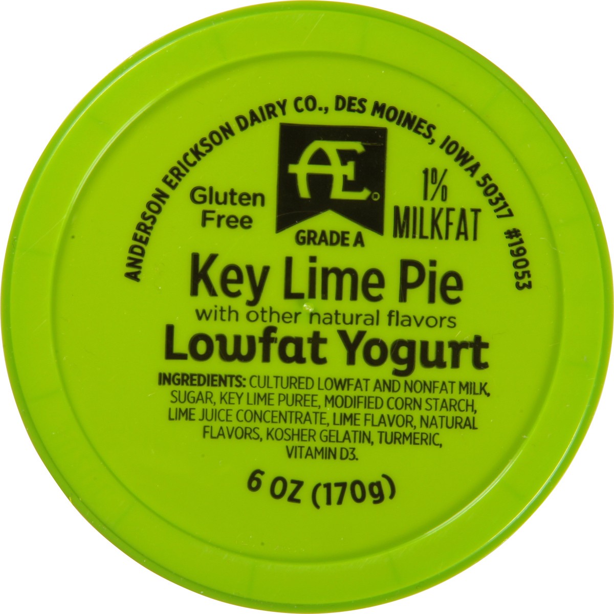 slide 9 of 9, Anderson Erickson Dairy Lowfat Key Lime Pie Yogurt 6 oz, 6 oz