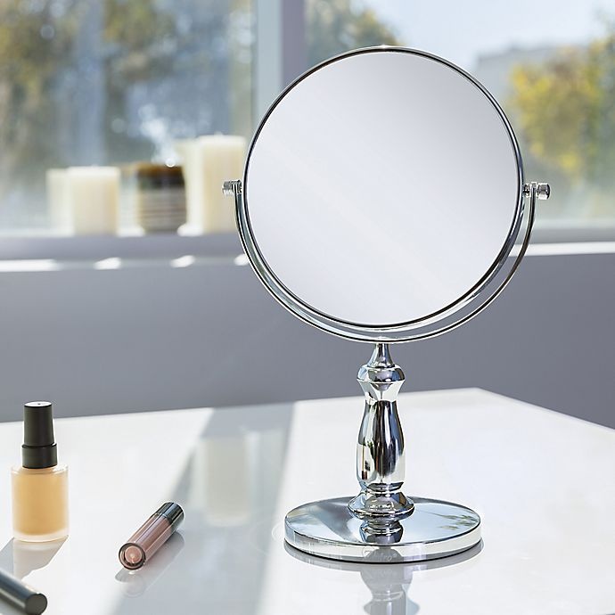 slide 4 of 10, Zadro 8X/1X Magnifying Dual-Sided Vanity - Chrome, 1 ct