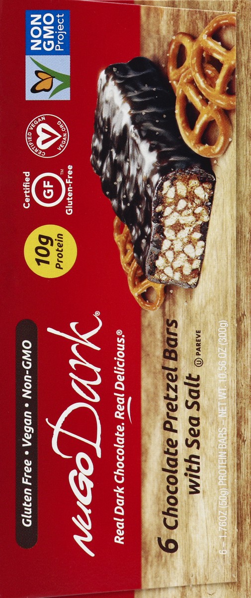 slide 3 of 4, NuGo Dark Chocolate Pretzel Protein Bar 6ct, 6 ct