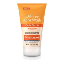 Neutrogena Oil-Free Acne Wash Daily Scrub, 4.2 Fl. Oz