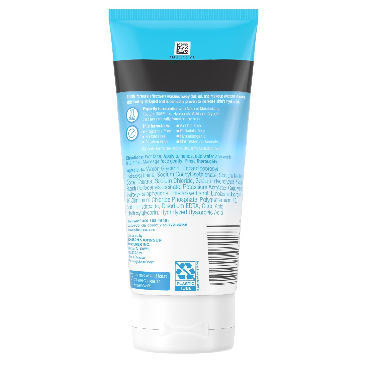 slide 6 of 6, Neutrogena Hydro Boost Fragrance Free Foaming Face Wash, 5 fl. oz, 5 fl oz