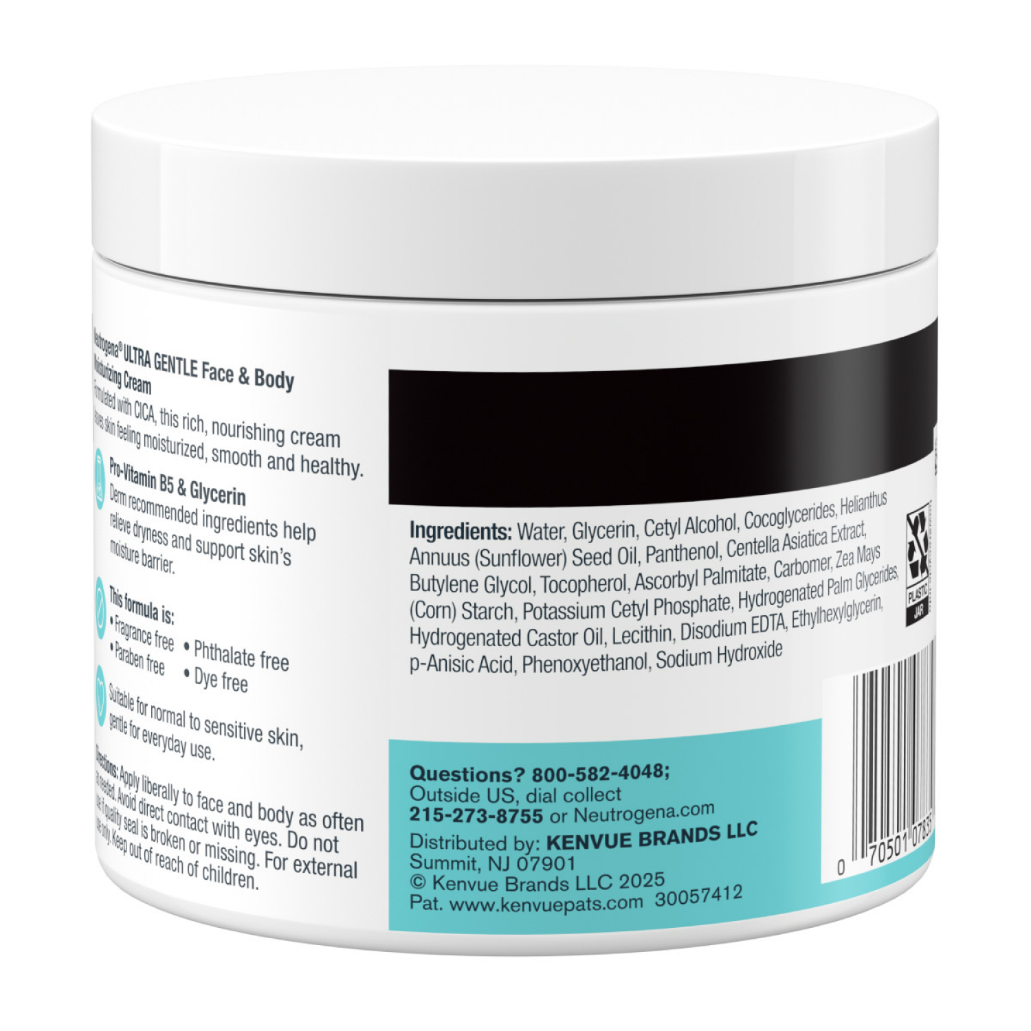 slide 4 of 6, Neutrogena Ultra Gentle Face & Body Daily Moisturizing Cream, 11 Oz, 11 oz