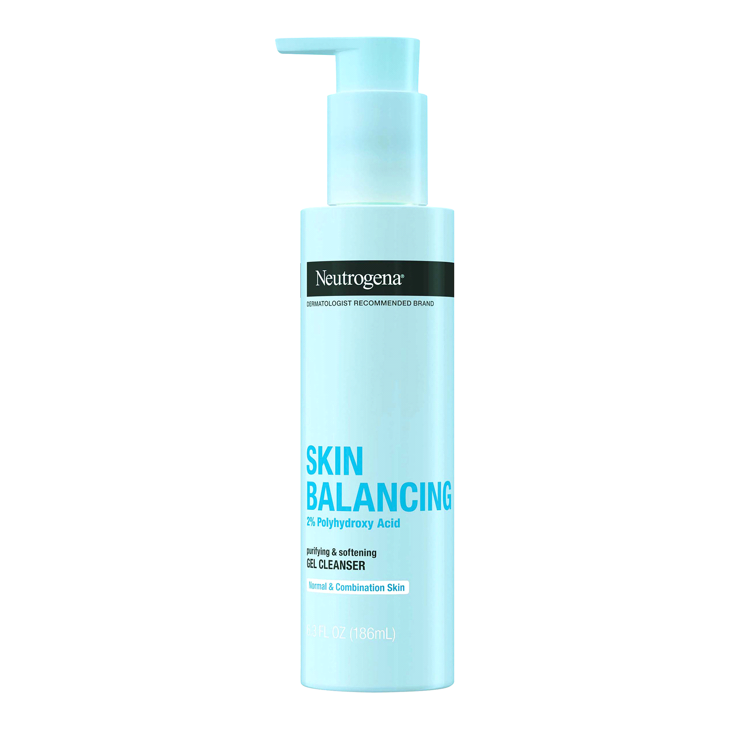 slide 4 of 5, Neutrogena Skin Balancing Gel Cleanser; 2% Polyhydroxy Acid, 6.3 oz, 6.30 fl oz
