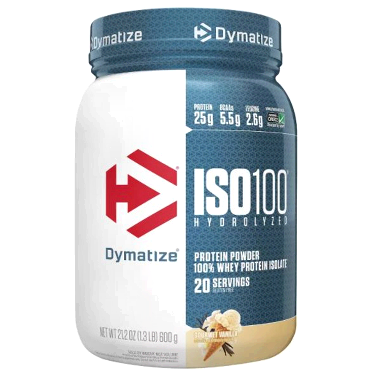 slide 1 of 3, Dymatize ISO100 Hydrolyzed Gourmet Vanilla Protein Powder 21.2 oz, 21.2 oz