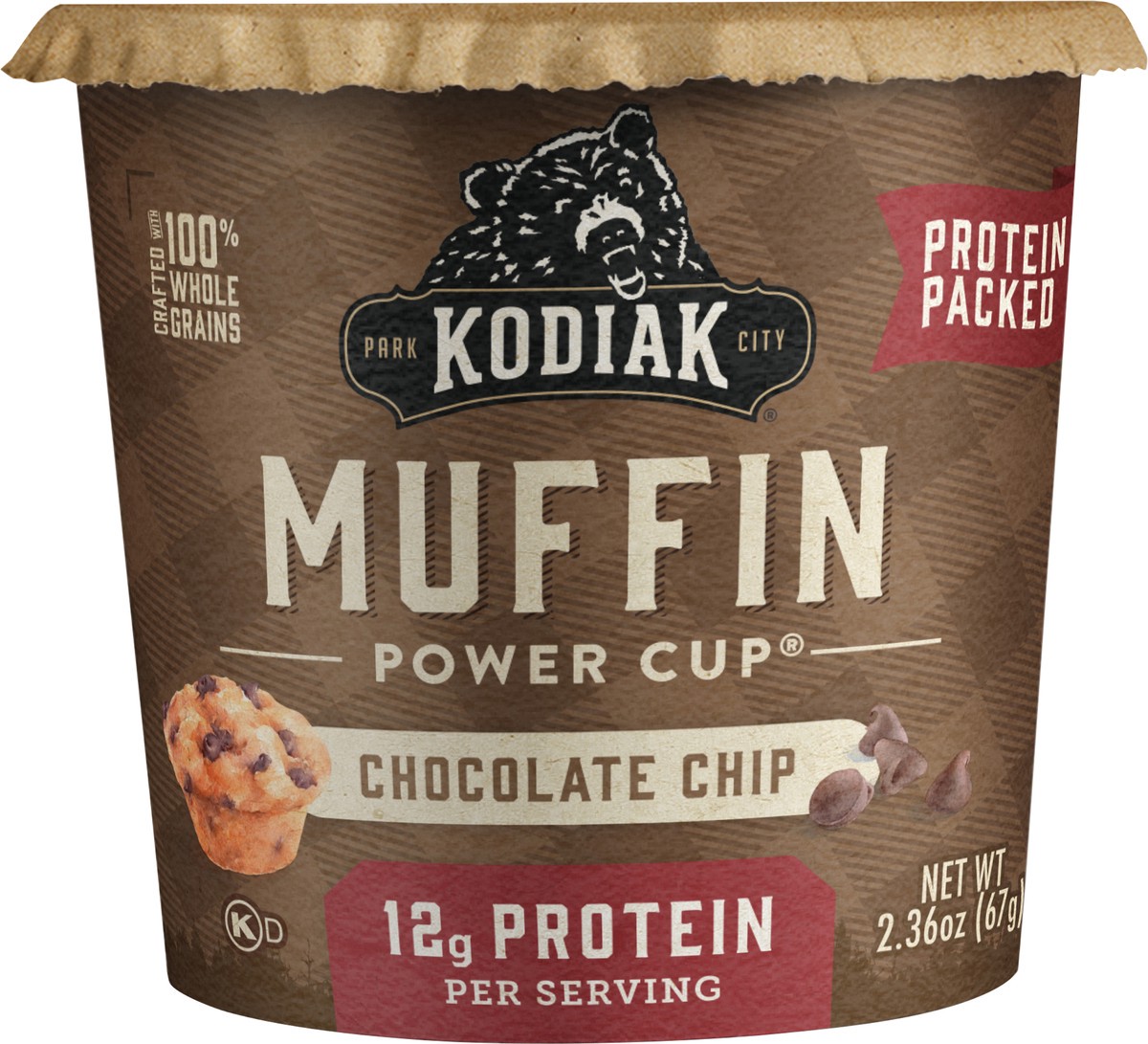 slide 2 of 4, Kodiak Cakes Muffin Power Cup, Chocolate Chip, 2.36 oz, 2.36 oz