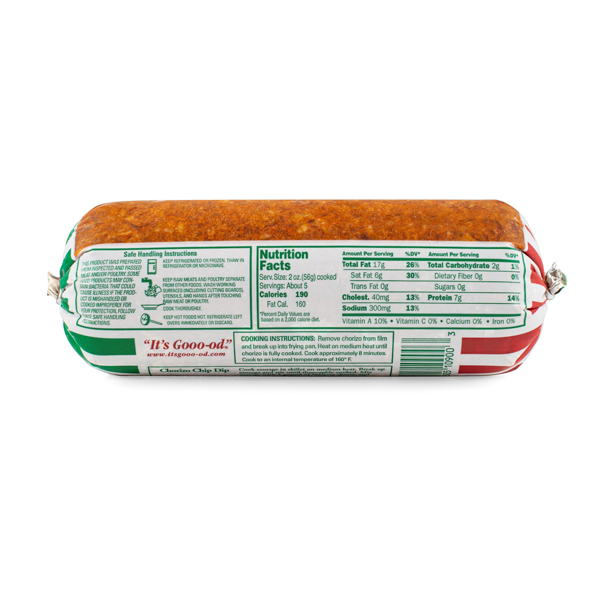 slide 2 of 2, Purnell's "Old Folks" Chorizo Sausage Roll 16 oz., 16 oz