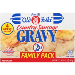 PURNELLS OLD FOLKS Purnell's "old Folks" Country Sausage Gravy 4 Ct Family Pack 32 Oz.