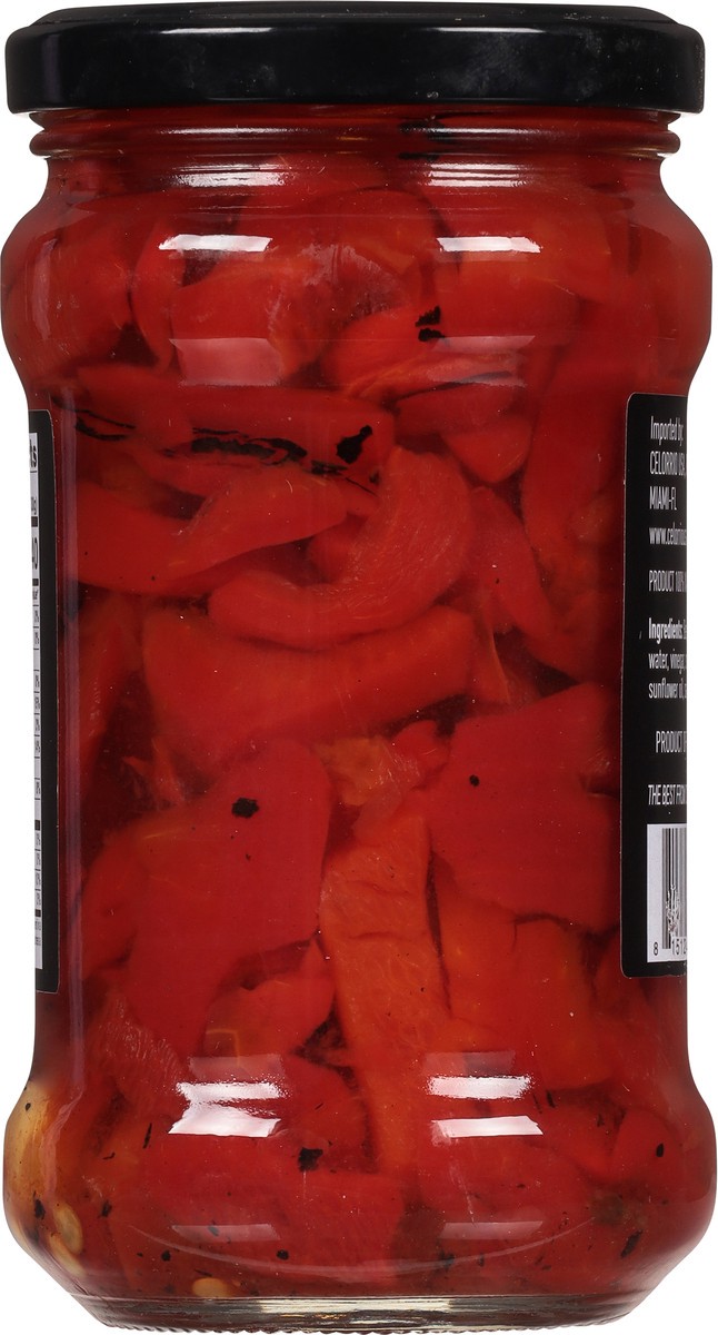 slide 7 of 9, Celorrio Sweet Red Peppers Strips with Garlic 10.2 oz, 12 oz