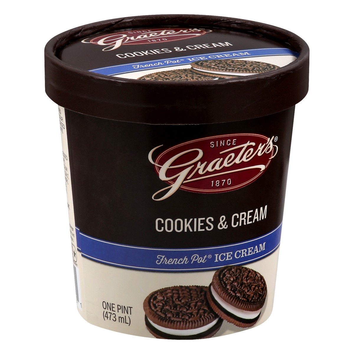 slide 3 of 9, Graeter's French Pot Cookies & Cream Ice Cream 1 pt, 1 pint