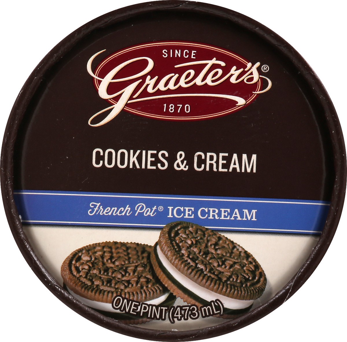 slide 4 of 9, Graeter's French Pot Cookies & Cream Ice Cream 1 pt, 1 pint