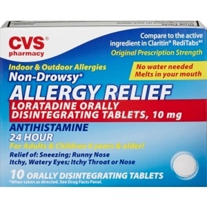 slide 1 of 1, CVS Health Allergy Relief Non-Drowsy Loratadine Tablets, 10ct, 10 ct