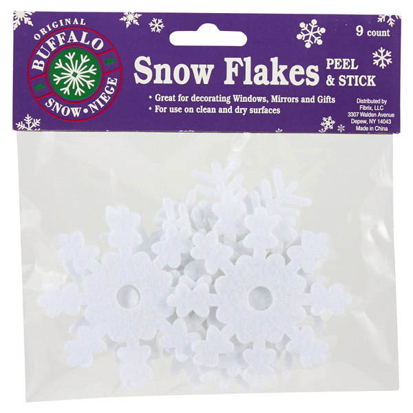 Buffalo Self Adhesive, Snowflakes, Reindeer and Trees, Assorted Styles