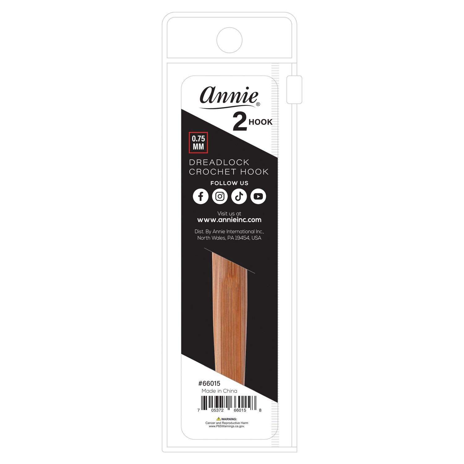 slide 3 of 3, Annie Dreadlocks Crochet Needle Ithbamboo Handle, 2 Ct, 1 ct