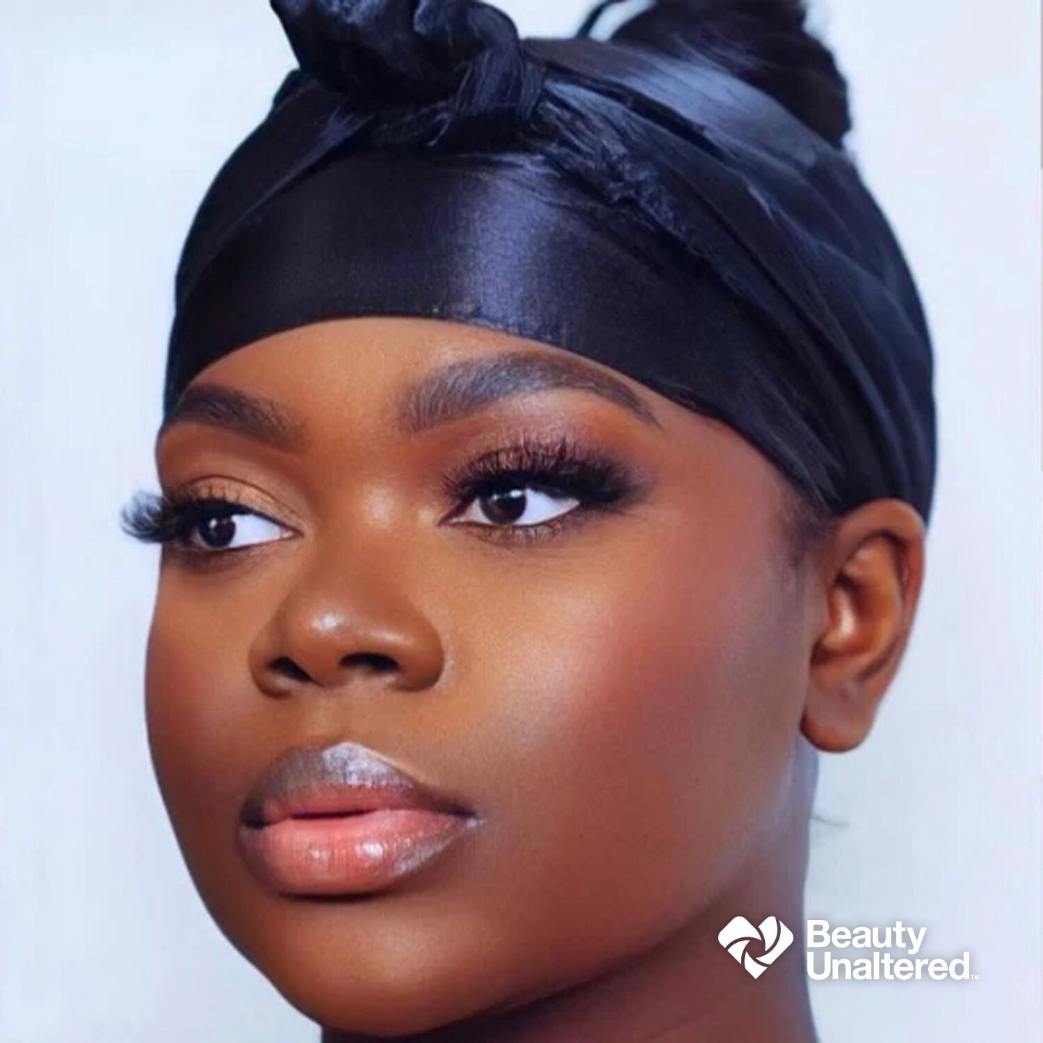 slide 9 of 9, Annie Broadus Collection Headwrap Scarf, Black, 36 In. X 36 In., 36 in