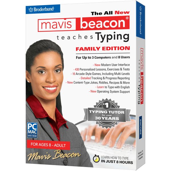 slide 3 of 3, Encore Mavis Beacon Teaches Typing 2020, For Windows/Mac, Product Key, 1 ct