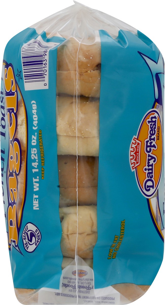 slide 11 of 11, Dairy Fresh Pre-Sliced French Toast Bagels 5 ea, 14.25 ct