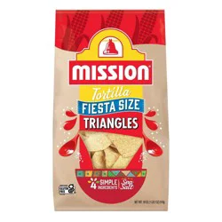 Mission Triangle White Corn Tortilla Chips, 18 oz Bag