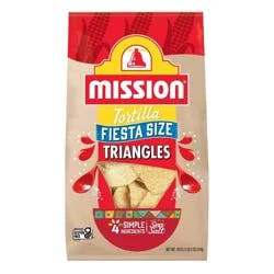 Mission Triangle White Corn Tortilla Chips, 18 oz Bag