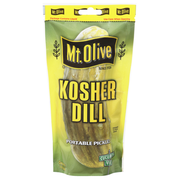 slide 1 of 1, Mt. Olive Kosher Dill Pickles, 1 ct