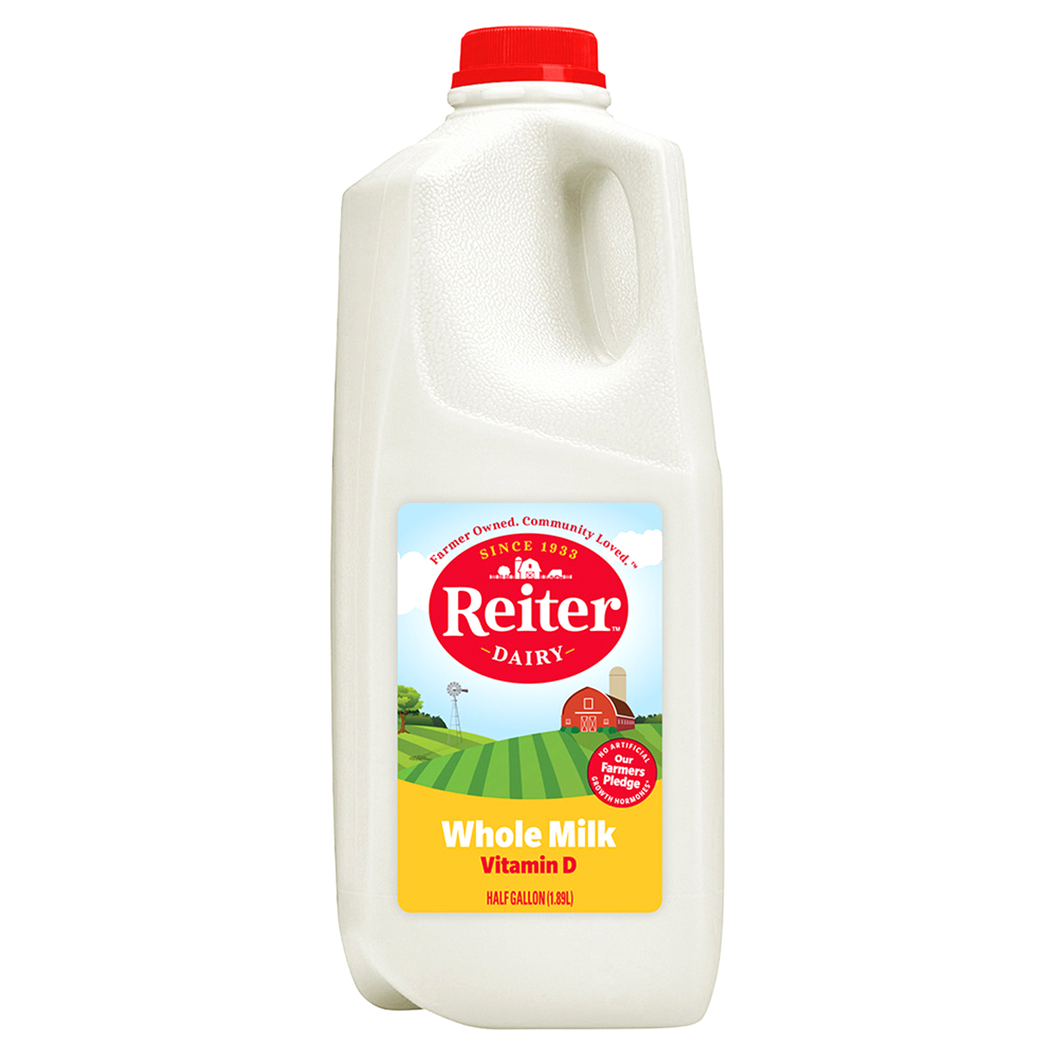 slide 1 of 2, Reiter Dairy Vitamin D Whole Milk 0.5 gl, 0.50 gal