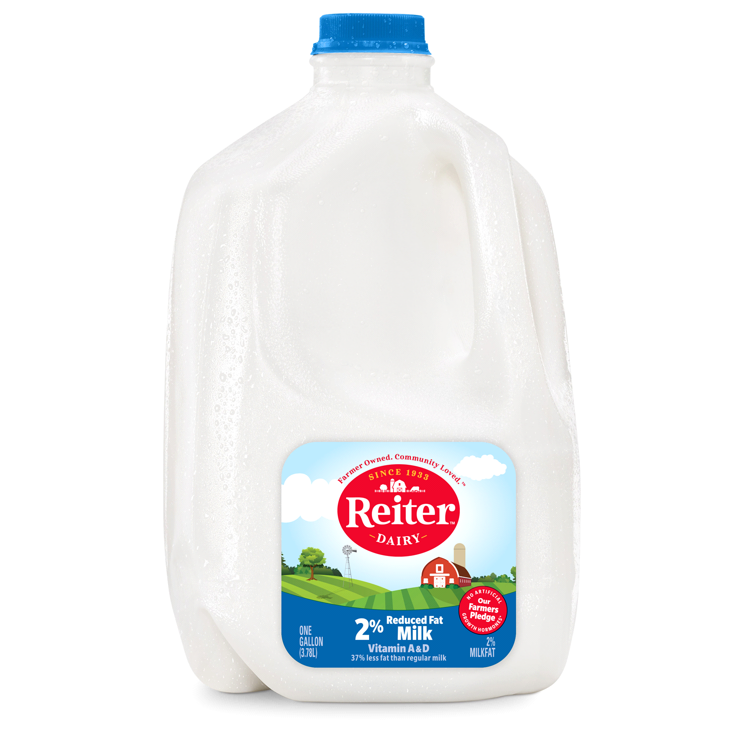 slide 1 of 2, Reiter Dairy 2% Reduced Fat Milk 1 gl, 1 gal