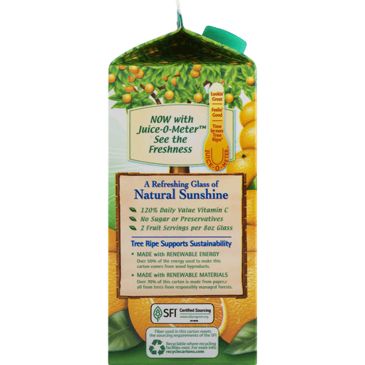 slide 5 of 9, Tree Ripe Some Pulp Premium Natural Orange Juice Carton, 59 fl oz