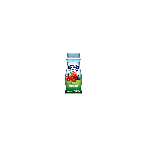 slide 3 of 5, Stonyfield Organic Wild Berry Low-Fat Yogurt Smoothie Bottle, 24 oz