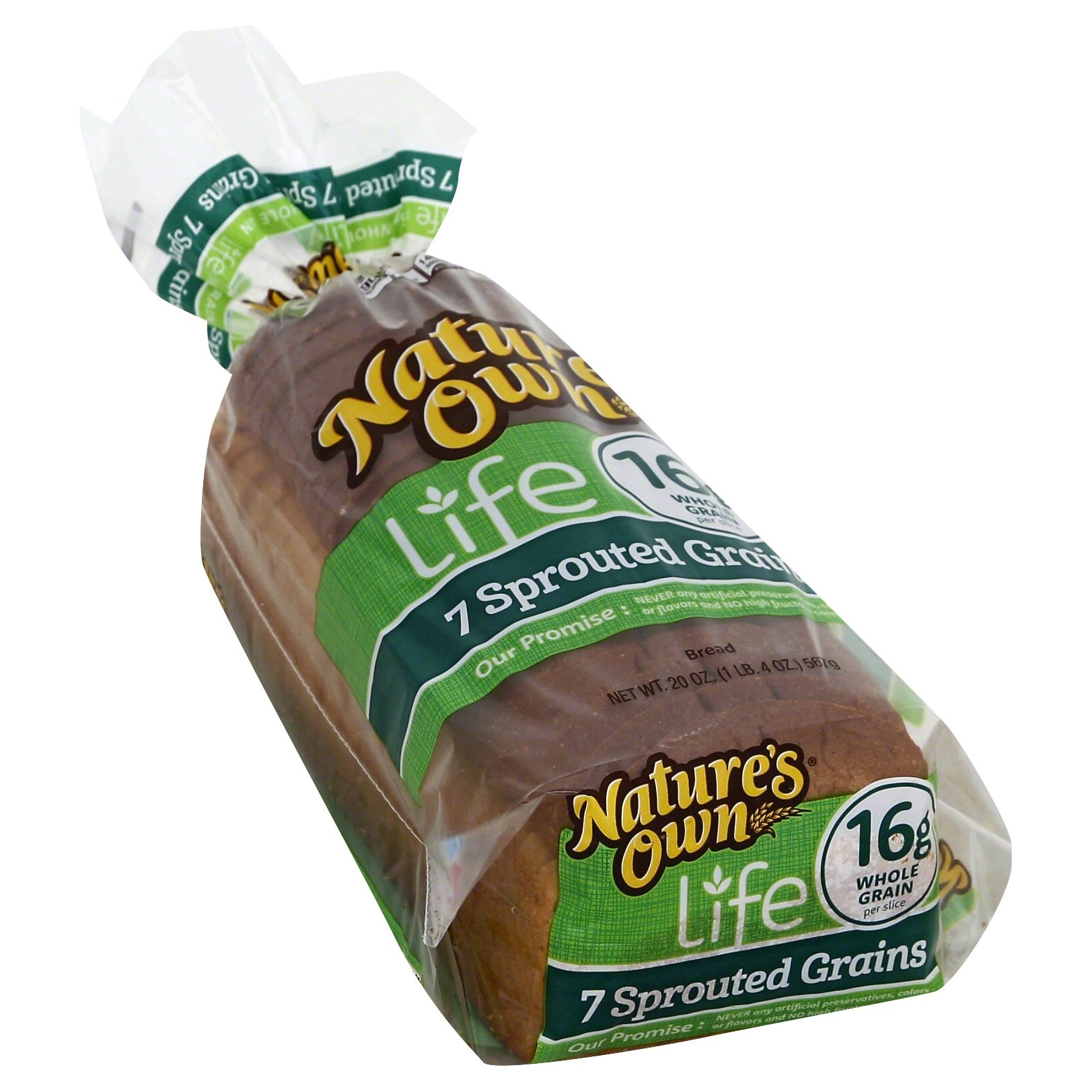 slide 1 of 1, Nature's Own Life 7 Sprouted Grains Whole Grains Bread, 20 oz