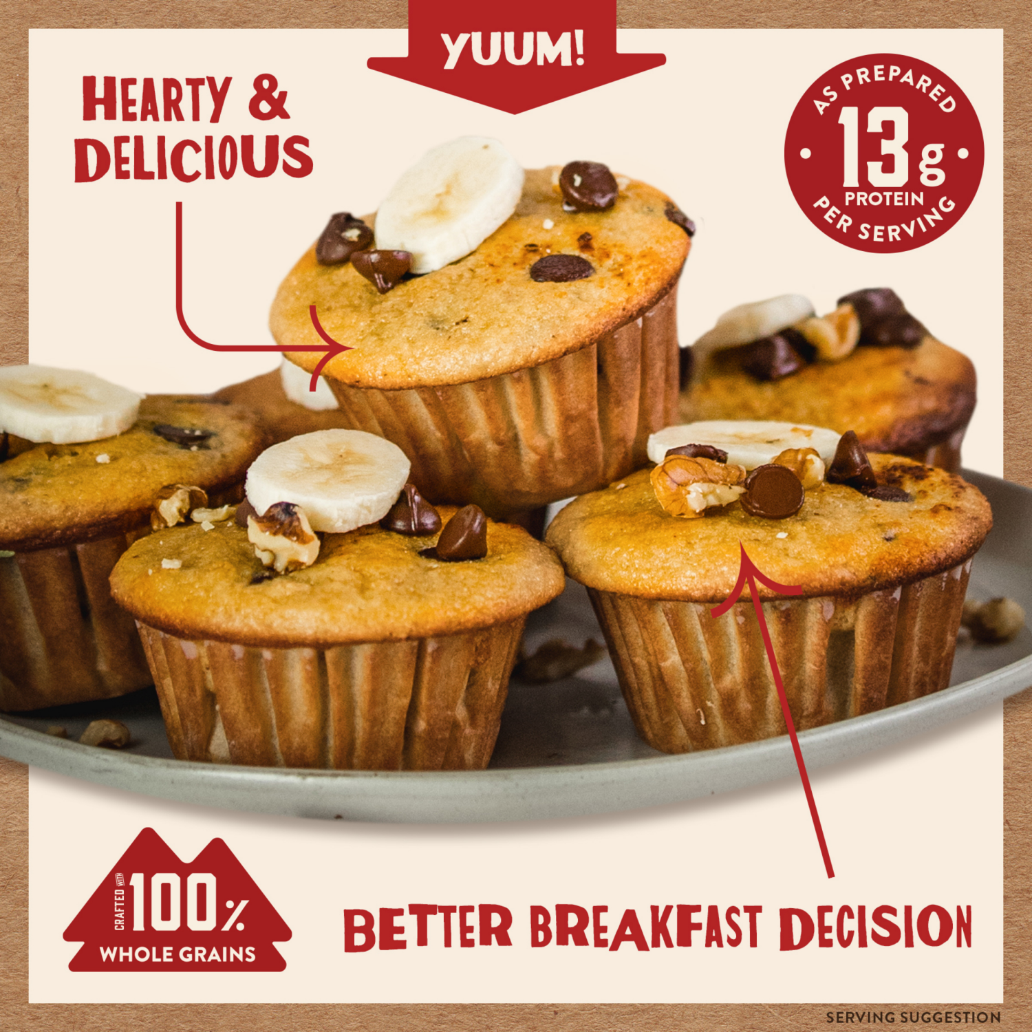 slide 2 of 3, Kodiak Cakes Muffin Mix, Chocolate Chip, 14 oz, 14 oz