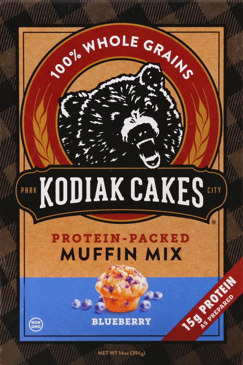 slide 5 of 6, Kodiak Cakes Blueberry Muffin Mix, 14 oz