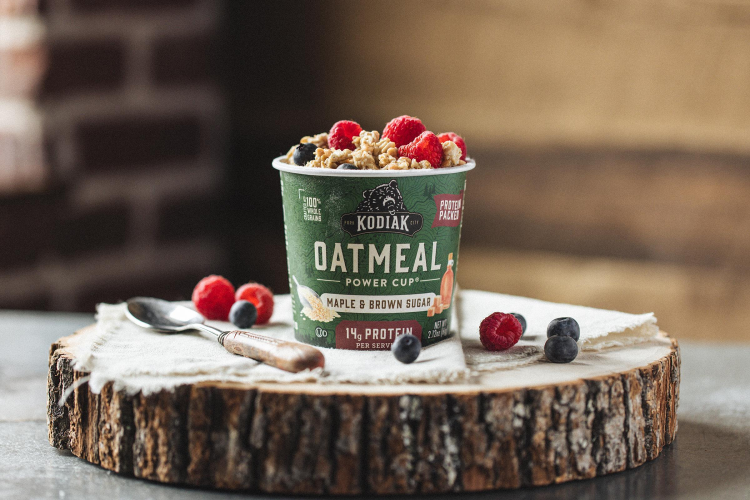 slide 3 of 3, Kodiak Cakes Oatmeal Power Cup, Maple Brown Sugar, 2.12 oz, 2.12 oz