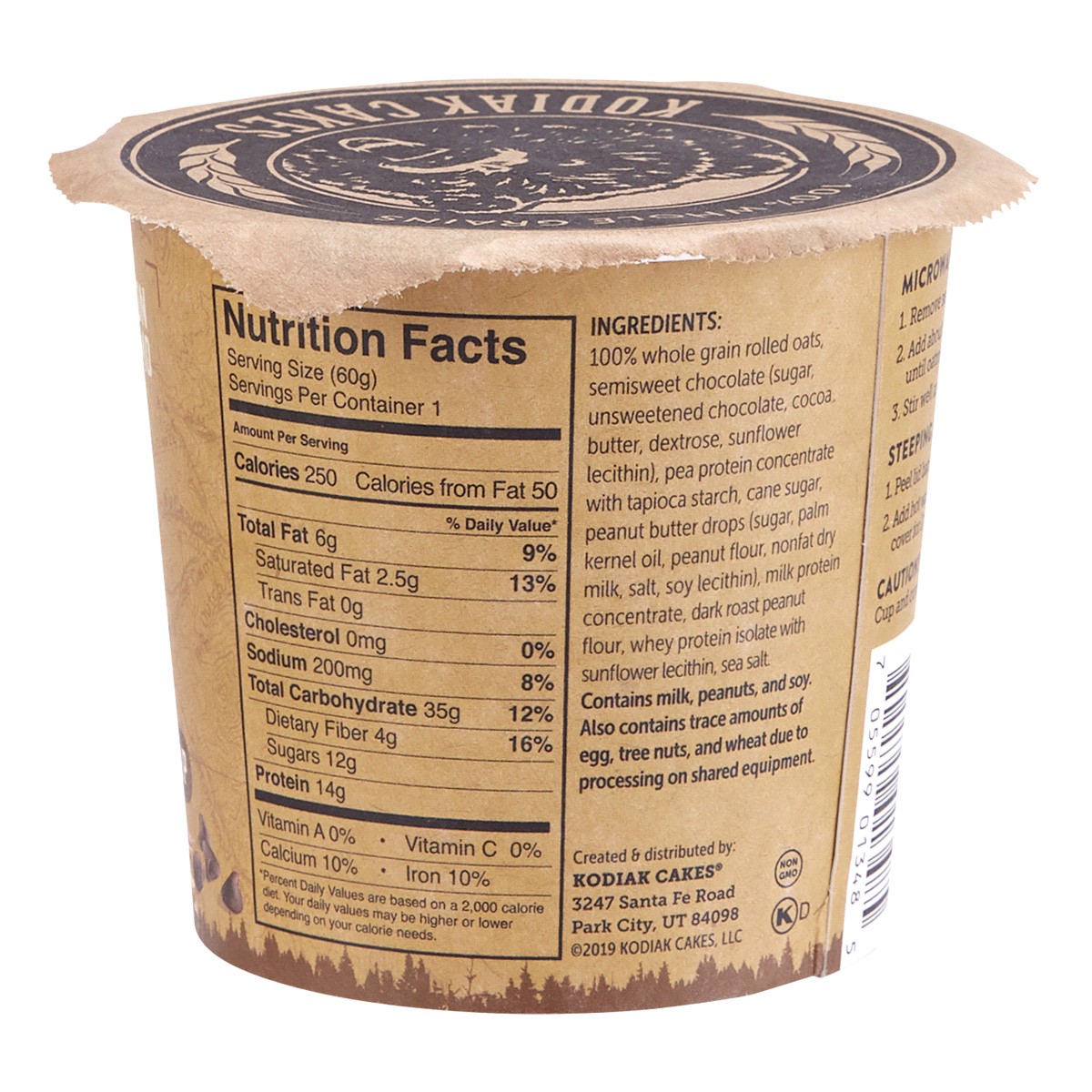 slide 2 of 2, Kodiak Cakes Oatmeal Power Cup, Peanut Butter Chocolate Chip, 2.12 oz, 2.12 oz